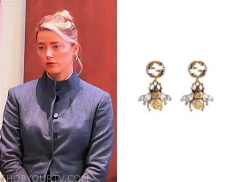 amber heard gucci bee earrings|amber heard tik tok.